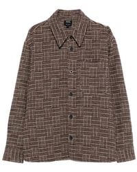 A.P.C. - A. P.C. Checked Wool-Blend Shirt - Lyst