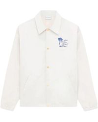 Drole de Monsieur - Buttoned Graphic Shirt Jacket - Lyst