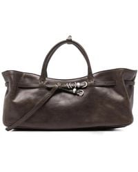 Marge Sherwood - Grandma Buckled Leather Tote Bag - Lyst