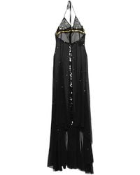Siedres - Vesina Sequin-Embellished Halter-Neck Maxi Dress - Lyst