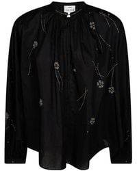 forte_forte - Bead-Embroidered Blouse - Lyst