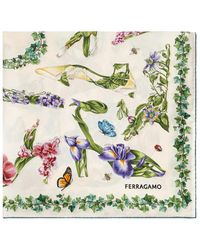 Ferragamo - Neutrals Scarves - Lyst