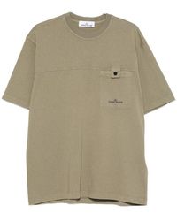 Stone Island - Logo-Print Chest-Pocket T-Shirt - Lyst