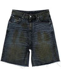 44 Label Group - Frayed-Hem Wide-Leg Shorts - Lyst
