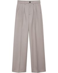 Anine Bing - Carrie Pressed-Crease Tailored Trousers - Lyst