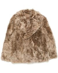 Yves Salomon - Shearling Double-Breasted Jacket - Lyst
