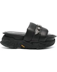 Toga - Stud-Embellished Flatform Sandals - Lyst