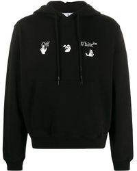 black hoodie white logo