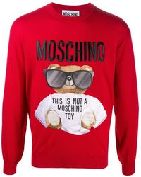 moschino teddy jumper mens