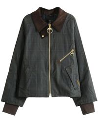 Barbour - Arlene Check-Pattern Waxed Jacket - Lyst