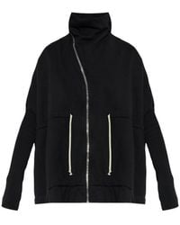 Rick Owens - Zip-Up Funnel-Neck Sweater - Lyst