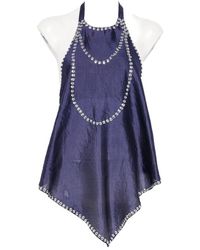 GIMAGUAS - Embellished Halterneck Top - Lyst