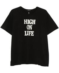 R13 - Slogan-Print T-Shirt - Lyst