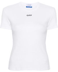 Off-White c/o Virgil Abloh - Logo Cotton T-shirt - Lyst