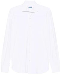 Barba Napoli - Long-Sleeve Spread-Collar Shirt - Lyst