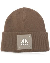 Moose Knuckles - Logo-Patch Ribbed-Knit Beanie Hat - Lyst