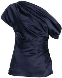 Jonathan Simkhai - One-Shoulder Draped Top - Lyst