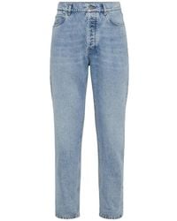 Brunello Cucinelli - Logo-Patch Jeans - Lyst