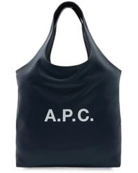 A.P.C. - A. P.C. Ninon Logo-Print Tote Bag - Lyst