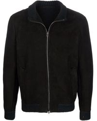 Salvatore Santoro Zipped-up Leather Jacket - Black