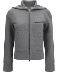 Balenciaga - Logo-Embroidered Zip-Up Jacket - Lyst