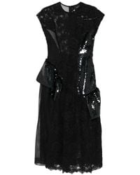 Simone Rocha - Cap-Sleeve Midi Dress - Lyst