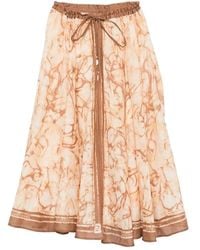 Zimmermann - Neutrals Skirts - Lyst