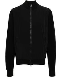 Herno - Knitted-Panel Cardigan - Lyst