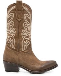 Eraldo - Leon Embroidered-Design Boots - Lyst
