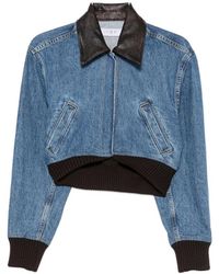 IRO - Cropped Contrast-Collar Jacket - Lyst