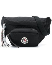 Moncler Zip Pocket Belt Bag With Rope Detailing - Black