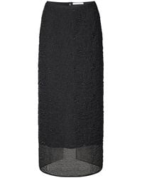 Cecilie Bahnsen - Uka Matelassé Midi Skirt - Lyst