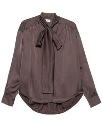 ANDAMANE - Mathilda Gathered Blouse - Lyst