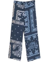 The Attico - Paisley Drawstring Trousers - Lyst