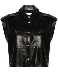 IRO - Turan Sleeveless Leather Shirt - Lyst