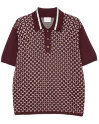 Drole de Monsieur - Patterned Polo Shirt - Lyst