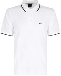 BOSS - Cotton-Piqué Polo Shirt With Contrast Tipping - Lyst