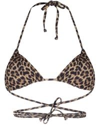 MATINEÉ - Strappy Leopard-Print Bikini Top - Lyst