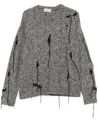 Atomo Factory - Distressed Marl-Knit Sweater - Lyst
