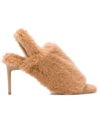 Max Mara Slingback 80mm Sandals - Brown