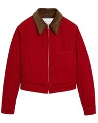 Ami Paris - Cotton Zipped Jacket With Ami De Coeur - Lyst