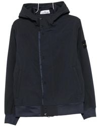 Stone Island - Jacket With Hood And Water- And Wind-Resistant Membrane - Lyst