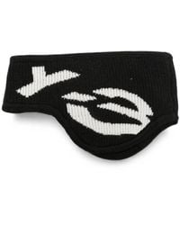 Y-3 - X Yohji Yamamoto Logo-Intarsia Ribbed Headband - Lyst