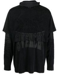 Givenchy - Logo-embroidered Long-sleeve T-shirt - Lyst