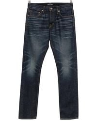 Tom Ford - Belt-Loop Logo-Patch Jeans - Lyst