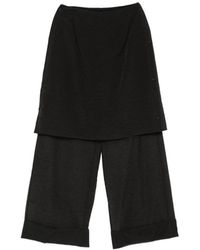 Viktoria Chan - Zip-Fatening Palazzo Pants - Lyst