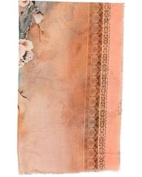 D'Aniello - Floral Print Scarf - Lyst