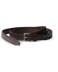 Prada - Antiqued Leather Belt - Lyst