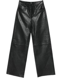 Lois - Leather Wide-Leg Trousers - Lyst