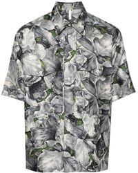 sunflower - Floral-Print Bowling Shirt - Lyst